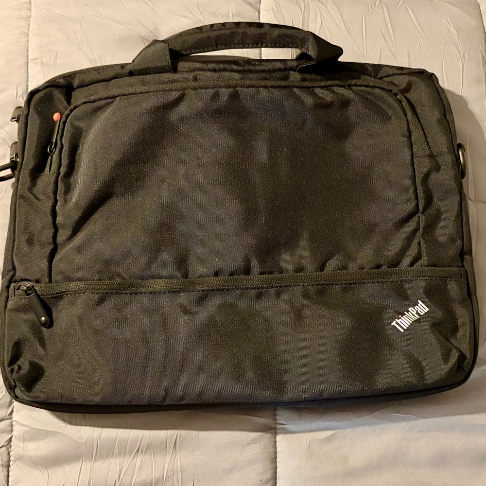 ThinkPad Black Laptop Bag with Front Pocket